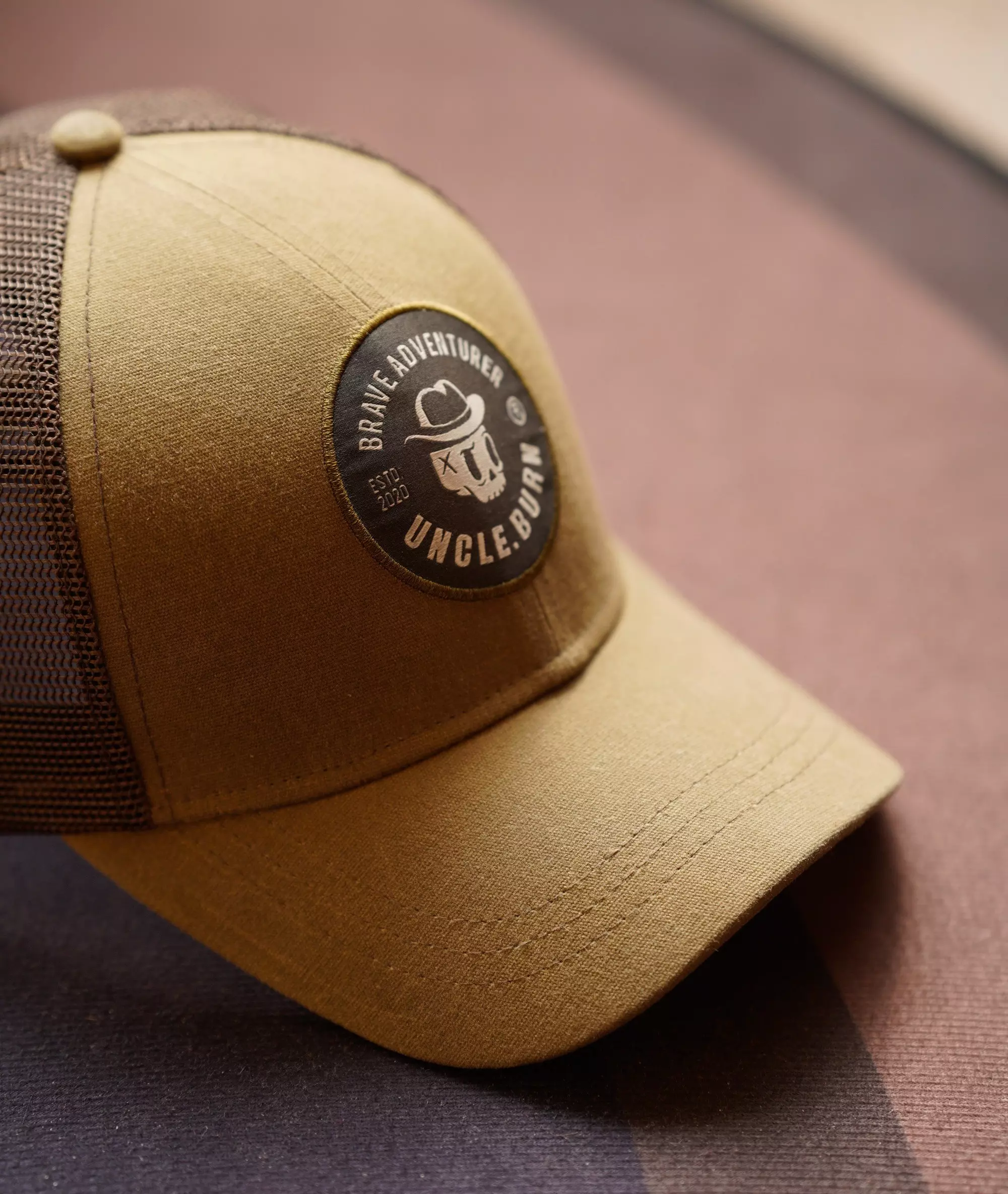 Oil wax baseball cap